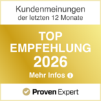 ProvenExpert Top Recommendation 2026